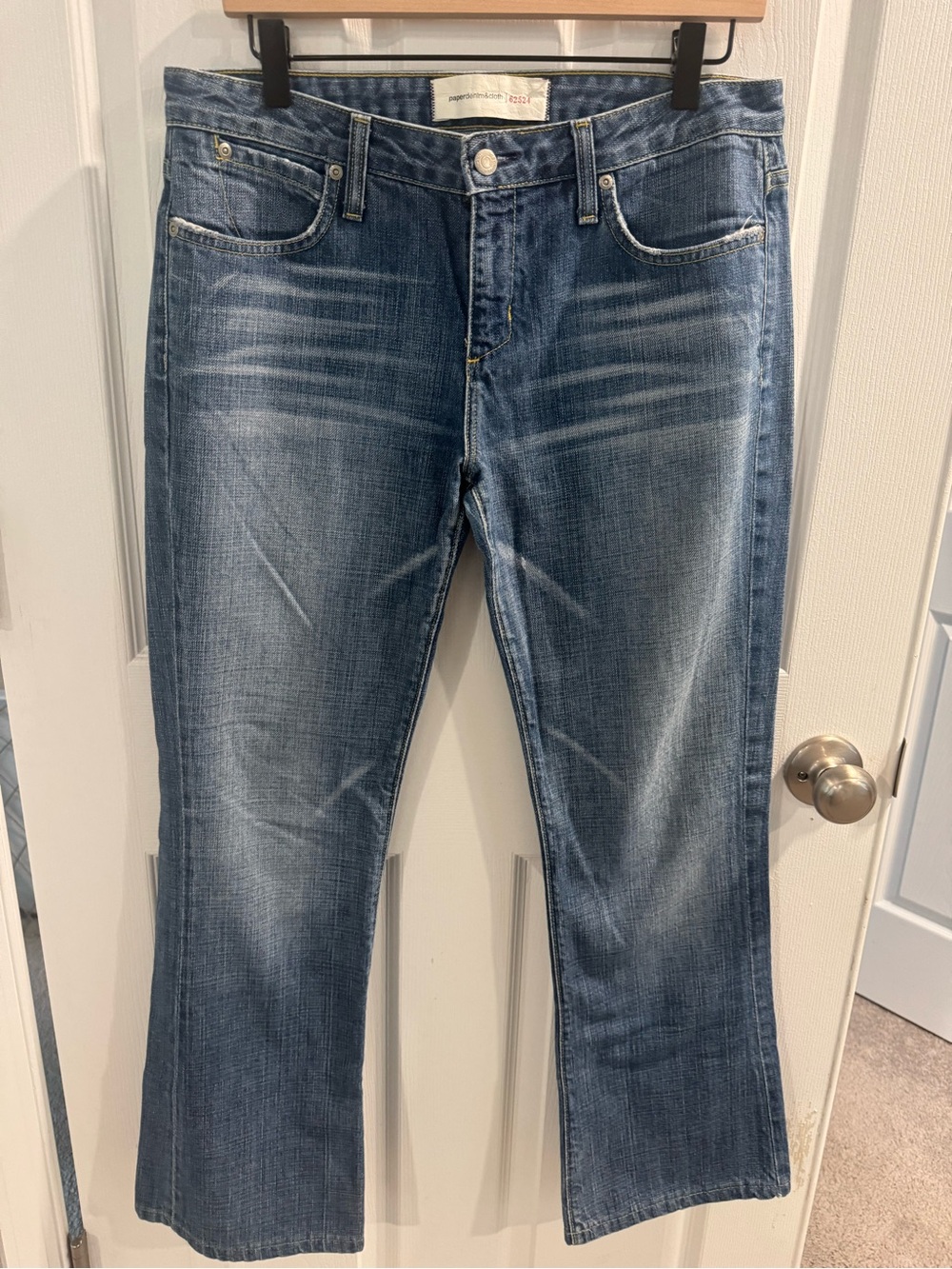 Vintage Paper Denim & Cloth Women's Mid Rise Tsunami Flare Jeans